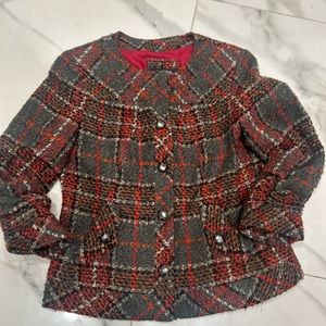 Peck & Peck Boucle Eisenhower Jacket